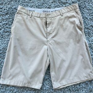 Greg Norman Collection Men's Tan Shorts